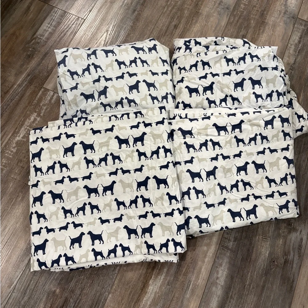 Restoration Hardware - Dog Silhouette twin sheet sets (2)